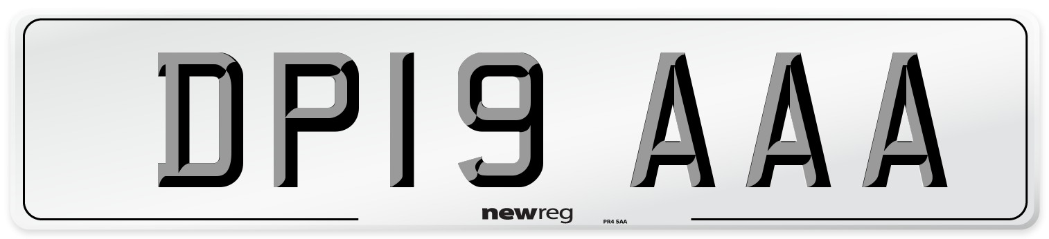 DP19 AAA Number Plate from New Reg